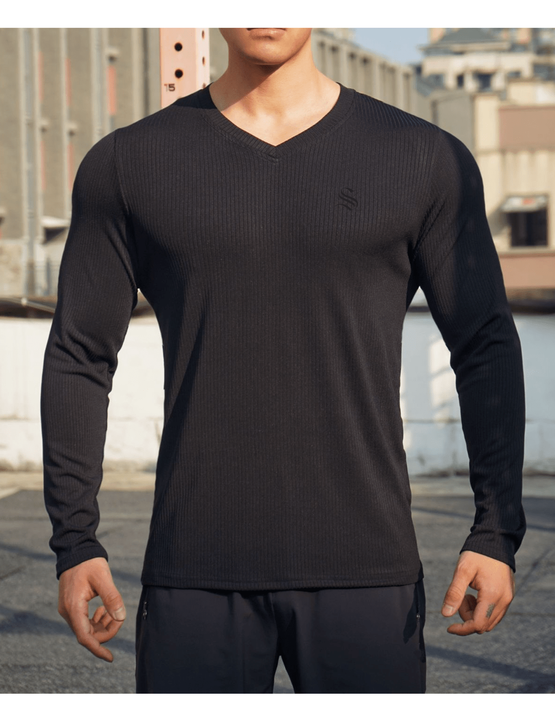 BlackList 44 - V - Neck T-Shirt for Men - Sarman Fashion - Wholesale Clothing Fashion Brand for Men from Canada