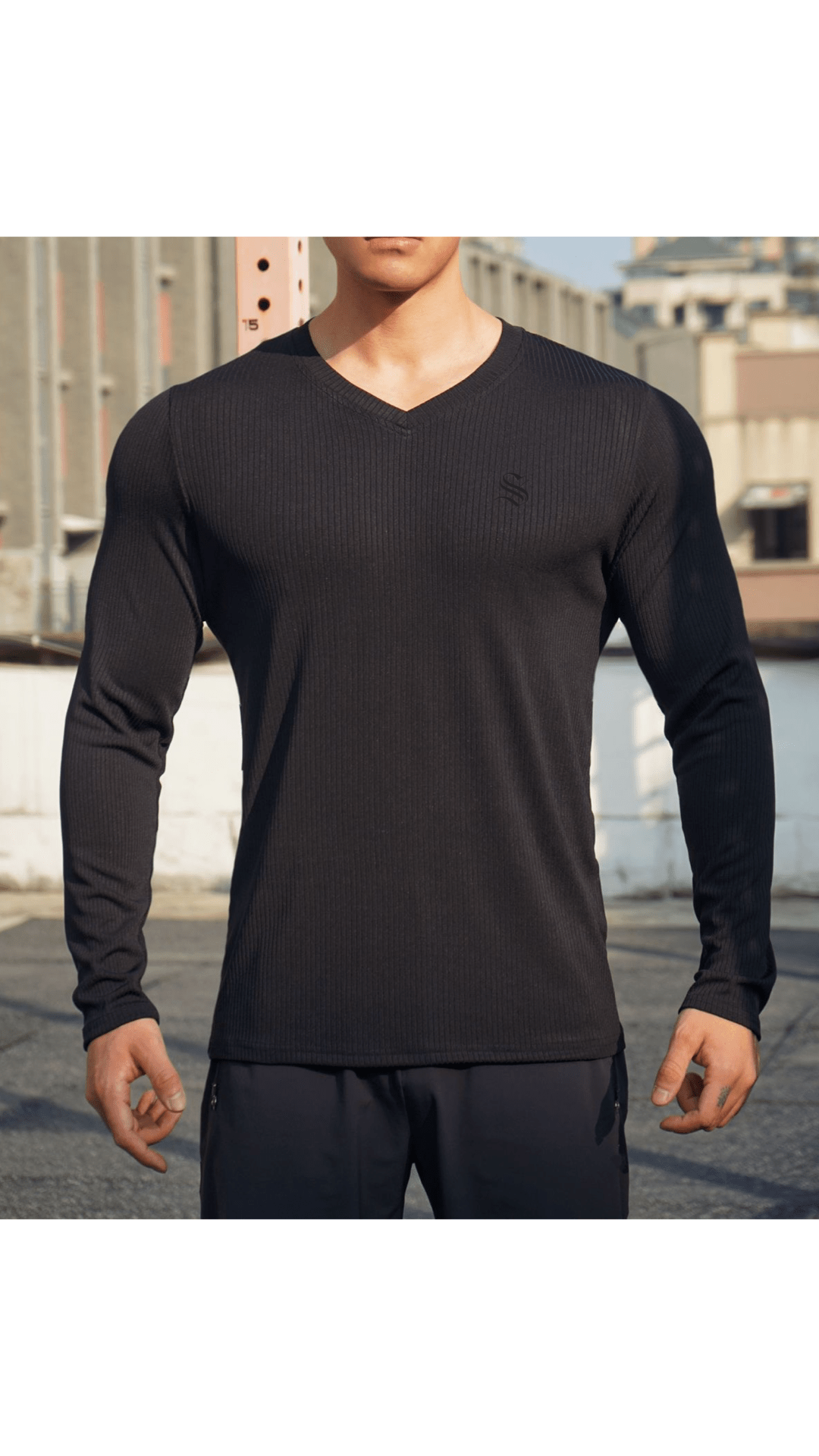 BlackList 44 - V - Neck T-Shirt for Men - Sarman Fashion - Wholesale Clothing Fashion Brand for Men from Canada