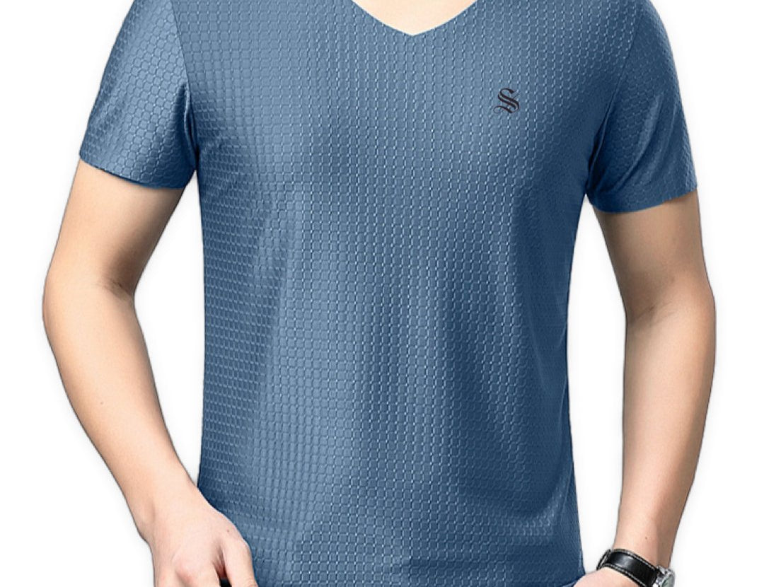 BlackList 45 - V-Neck T-Shirt for Men - Sarman Fashion - Wholesale Clothing Fashion Brand for Men from Canada