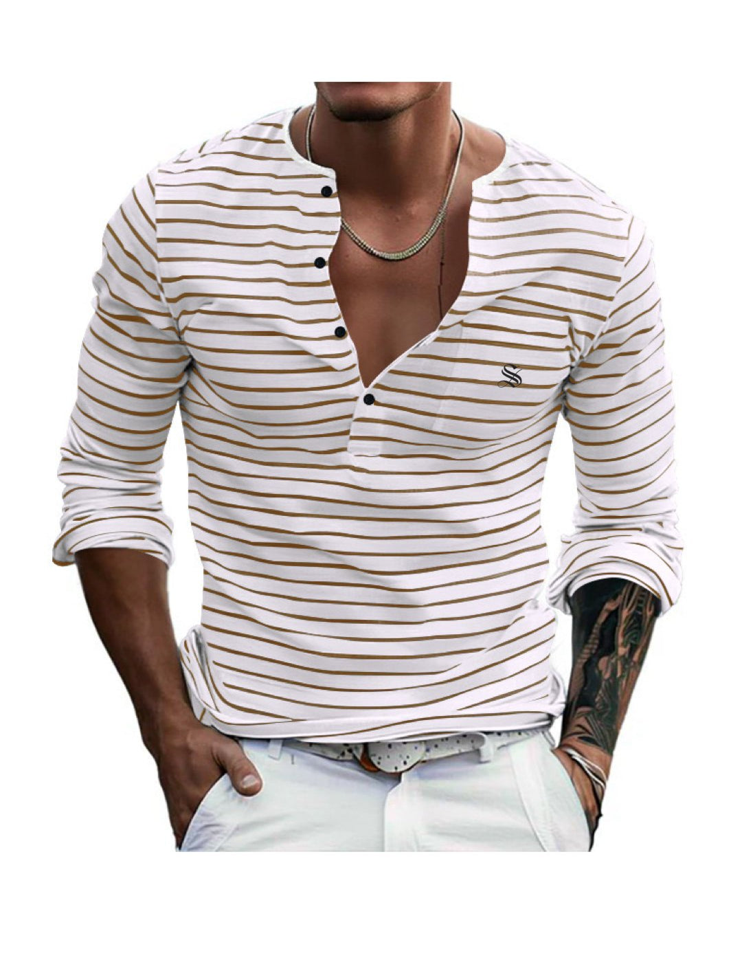 BlackList 97 - V - Neck T - Shirt for Men - Sarman Fashion - Wholesale Clothing Fashion Brand for Men from Canada