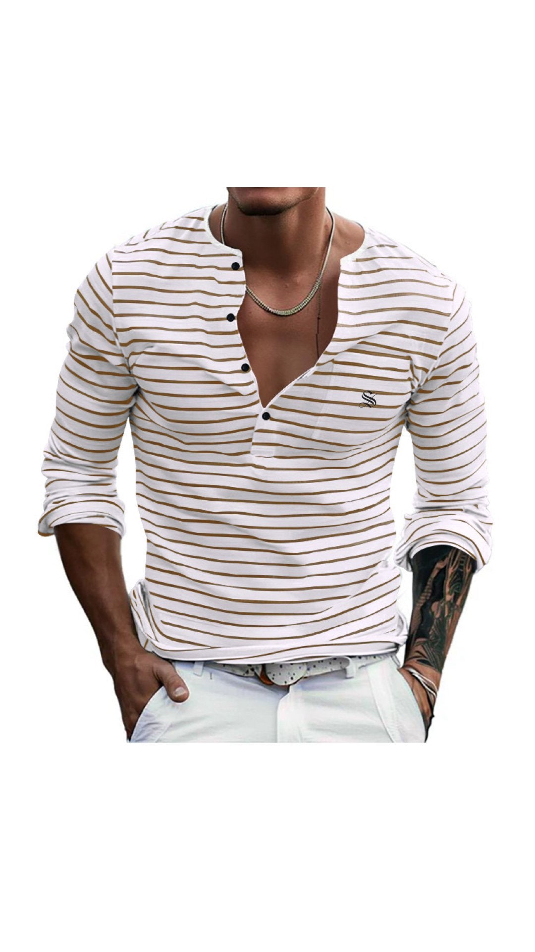 BlackList 97 - V - Neck T - Shirt for Men - Sarman Fashion - Wholesale Clothing Fashion Brand for Men from Canada