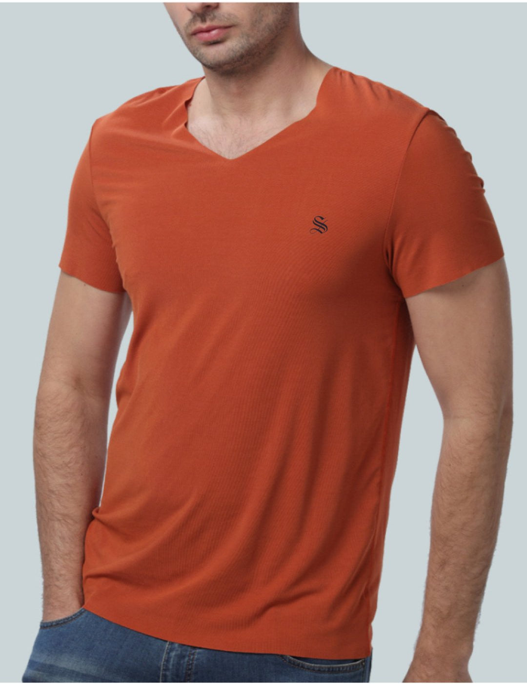 BlackList SS- V-Neck T-Shirt for Men - Sarman Fashion - Wholesale Clothing Fashion Brand for Men from Canada