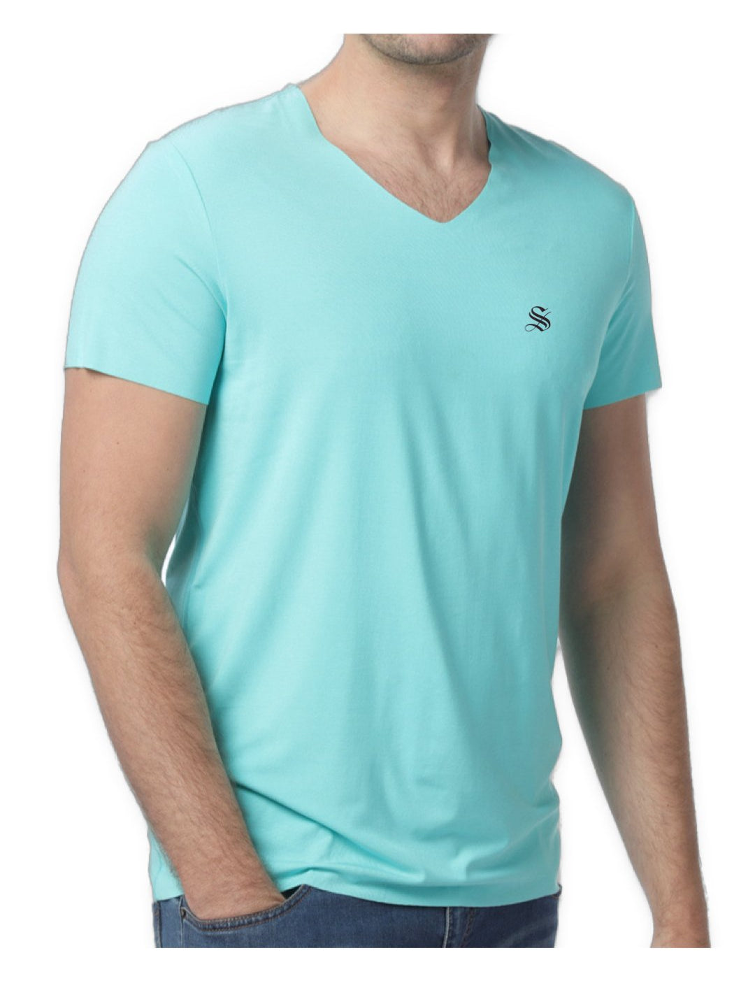 BlackList SS- V-Neck T-Shirt for Men - Sarman Fashion - Wholesale Clothing Fashion Brand for Men from Canada