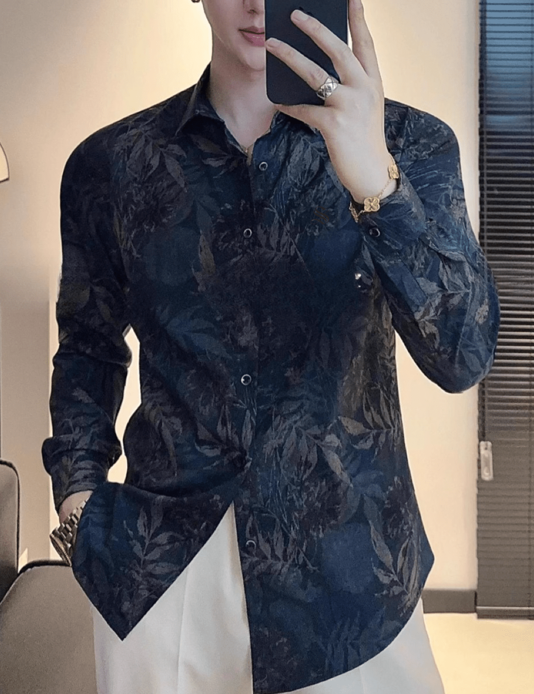 Blackour 2 - Black Shirt for Men - Sarman Fashion - Wholesale Clothing Fashion Brand for Men from Canada