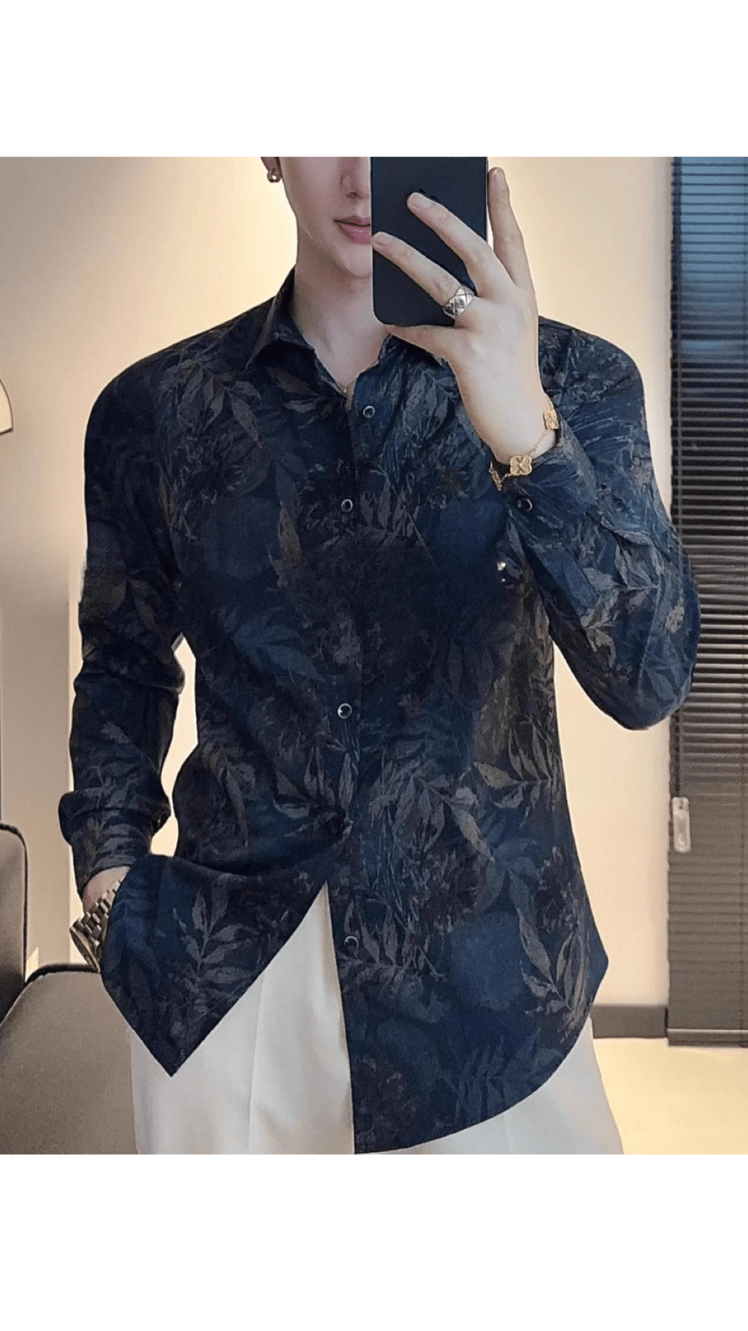 Blackour 2 - Black Shirt for Men - Sarman Fashion - Wholesale Clothing Fashion Brand for Men from Canada
