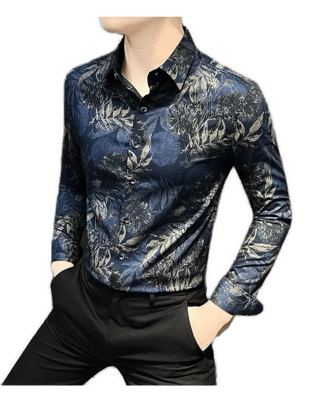 Blackour - Black Shirt for Men - Sarman Fashion - Wholesale Clothing Fashion Brand for Men from Canada