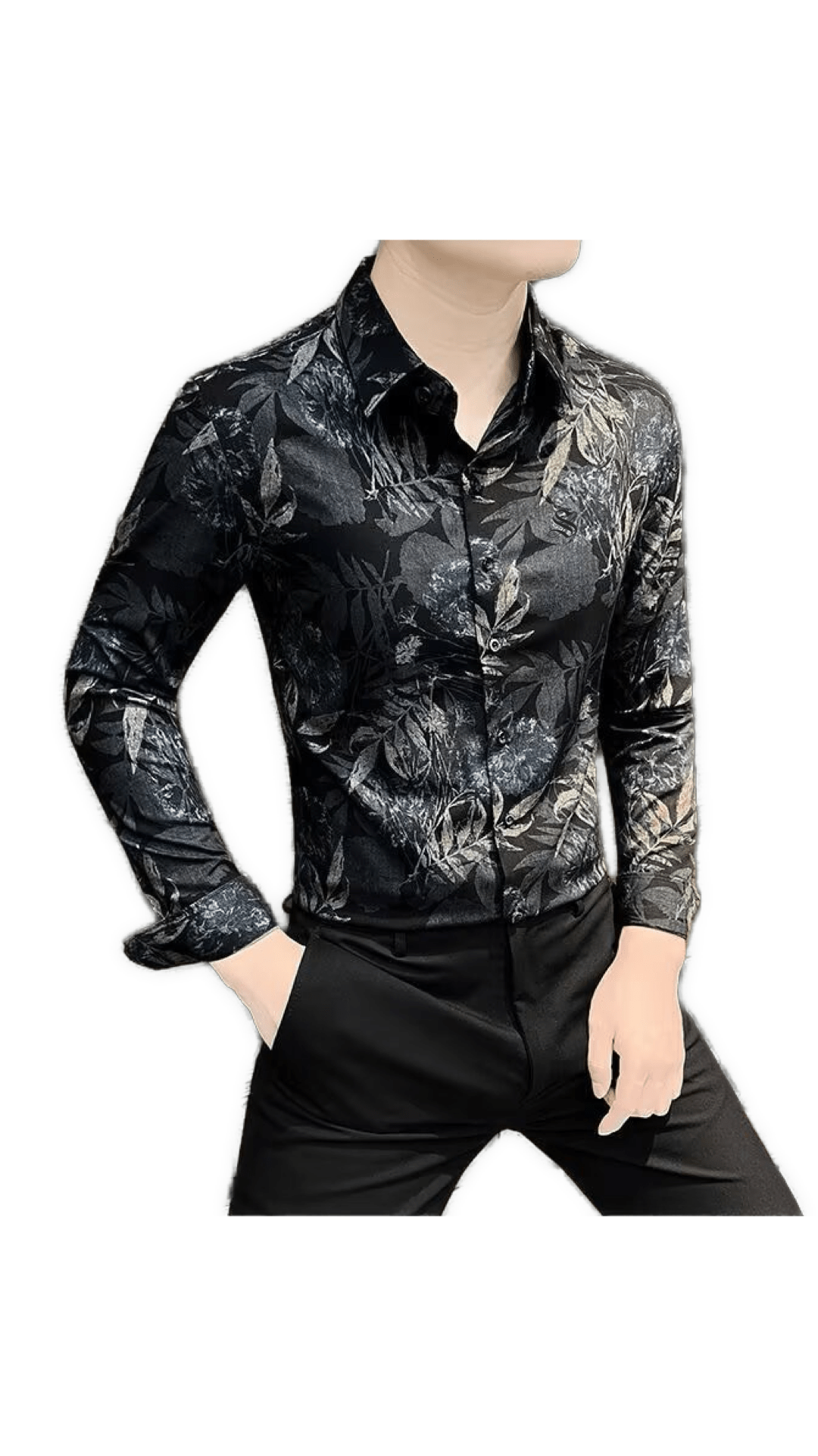 Blackour - Black Shirt for Men - Sarman Fashion - Wholesale Clothing Fashion Brand for Men from Canada