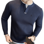 Blumio 26 - V - Neck Long Sleeve Shirt for Men - Sarman Fashion - Wholesale Clothing Fashion Brand for Men from Canada