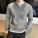 Blumio 26 - V - Neck Long Sleeve Shirt for Men - Sarman Fashion - Wholesale Clothing Fashion Brand for Men from Canada