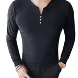Blumio 28 - V - Neck Long Sleeve Shirt for Men - Sarman Fashion - Wholesale Clothing Fashion Brand for Men from Canada