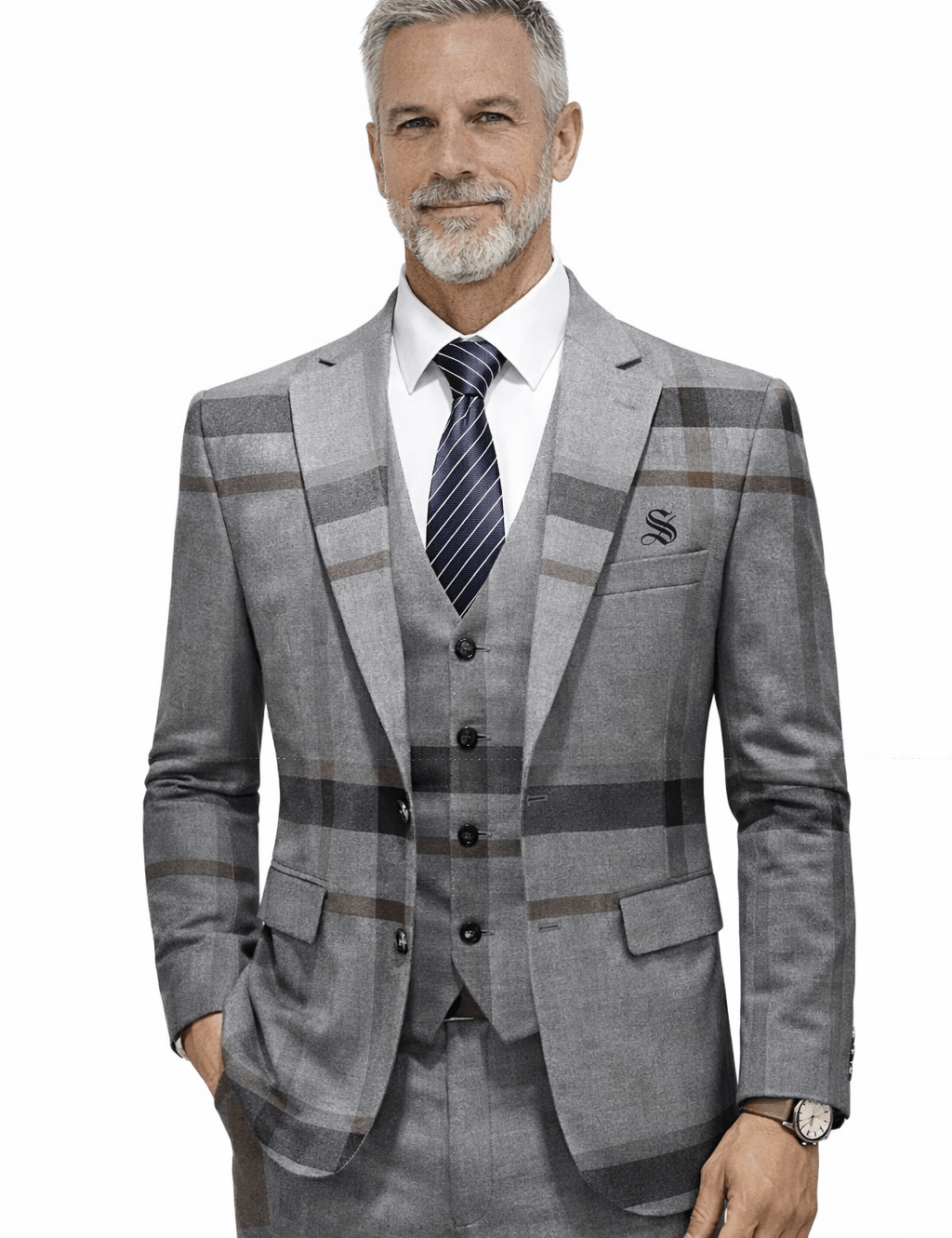 BluZ 5 - Men’s Suits - Sarman Fashion - Wholesale Clothing Fashion Brand for Men from Canada