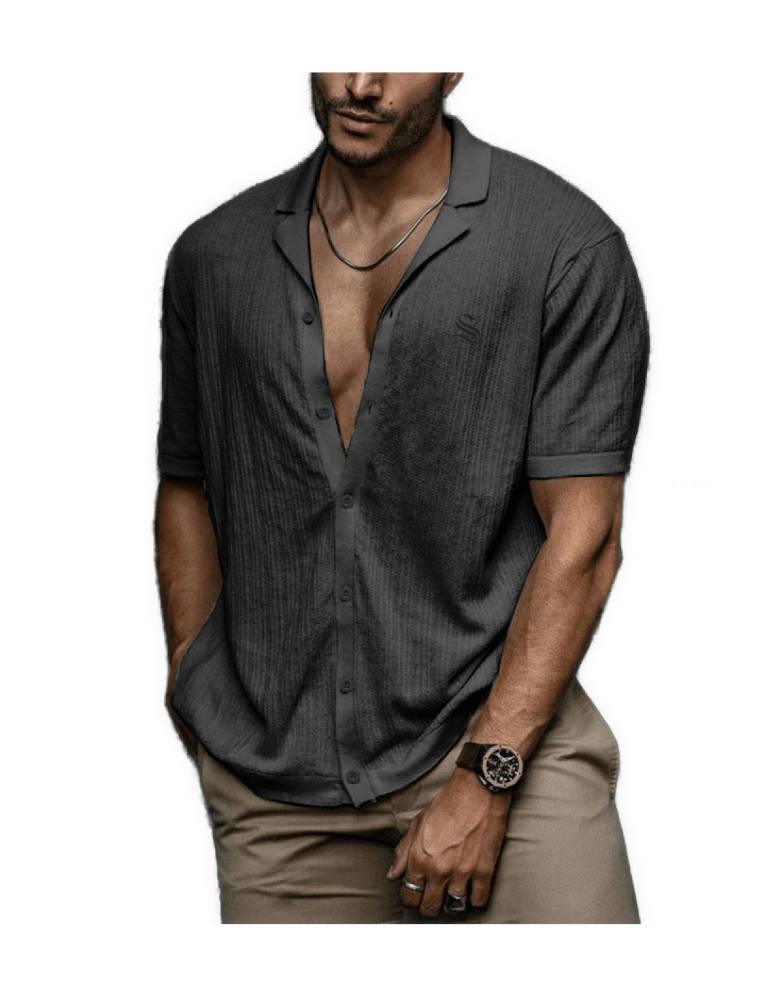 Bolpa 2 - V - Neck T-Shirt for Men - Sarman Fashion - Wholesale Clothing Fashion Brand for Men from Canada