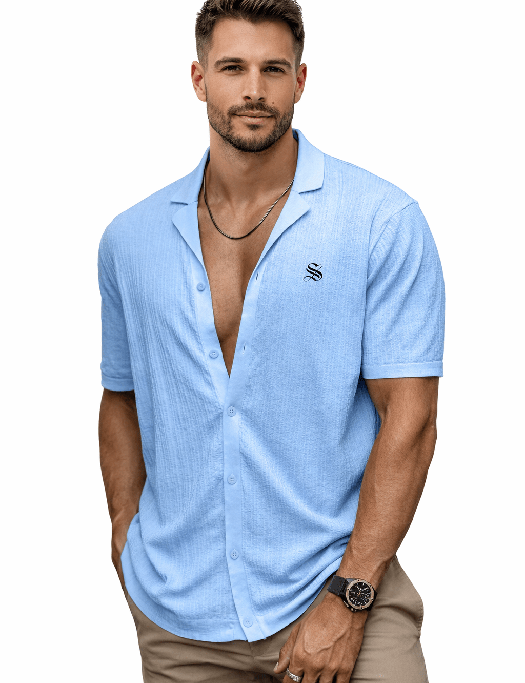 Bolpa 2 - V - Neck T-Shirt for Men - Sarman Fashion - Wholesale Clothing Fashion Brand for Men from Canada