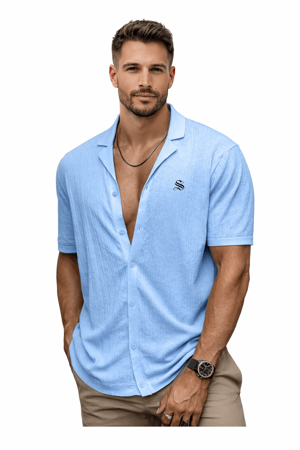 Bolpa 2 - V - Neck T-Shirt for Men - Sarman Fashion - Wholesale Clothing Fashion Brand for Men from Canada