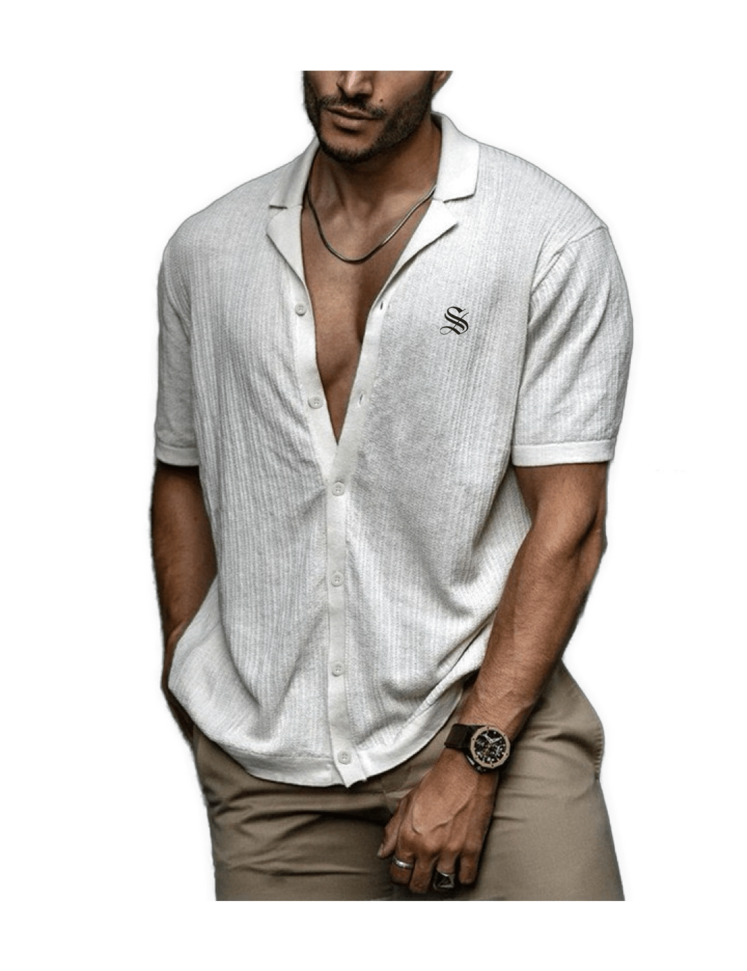 Bolpa 2 - V - Neck T-Shirt for Men - Sarman Fashion - Wholesale Clothing Fashion Brand for Men from Canada