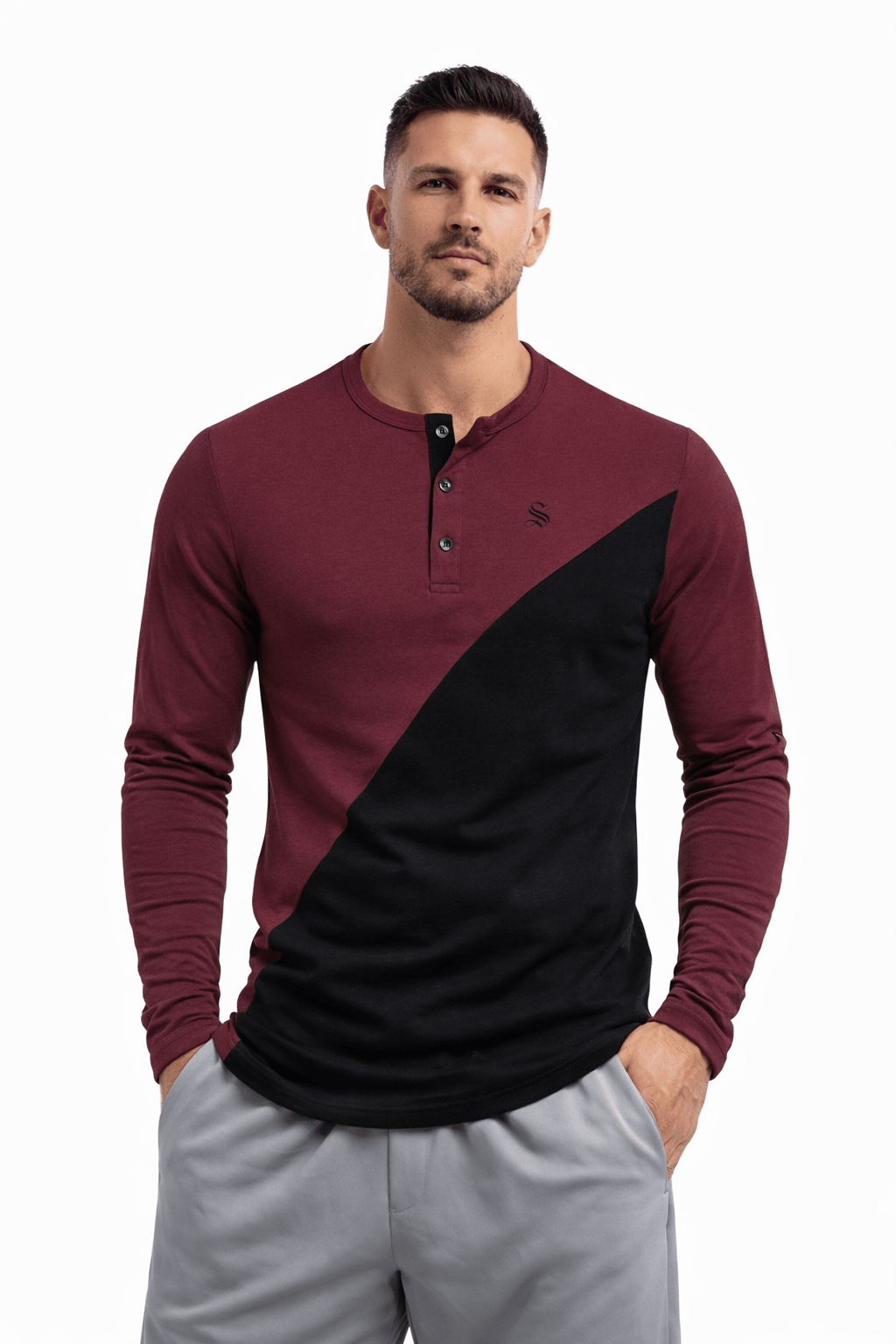 Boomiua 55 - Long Sleeves Shirt for Men - Sarman Fashion - Wholesale Clothing Fashion Brand for Men from Canada