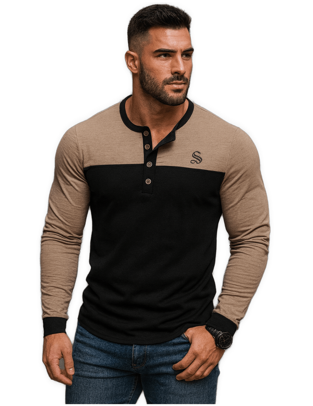 Boomiua 56 - Long Sleeves Shirt for Men - Sarman Fashion - Wholesale Clothing Fashion Brand for Men from Canada