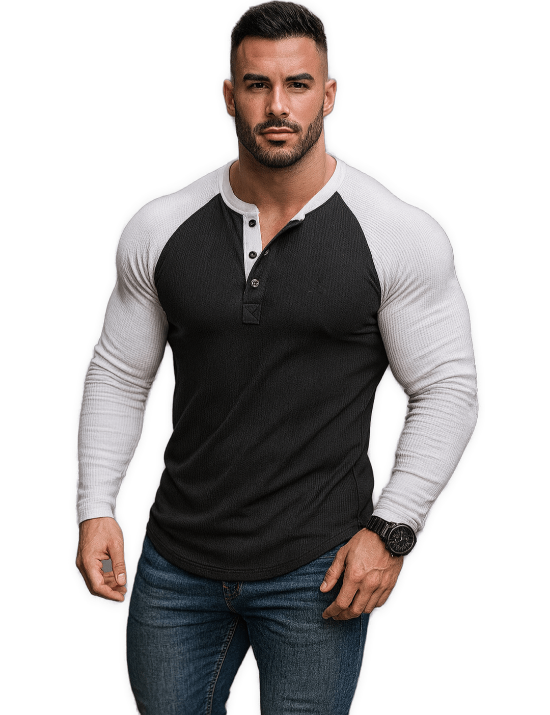 Boomiua 57 - Long Sleeves Shirt for Men - Sarman Fashion - Wholesale Clothing Fashion Brand for Men from Canada
