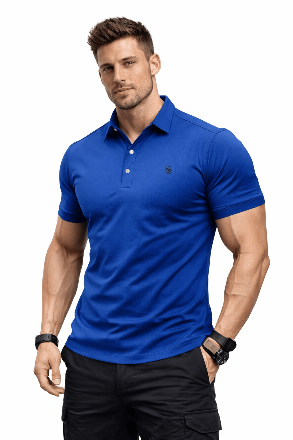 Bridgite - Polo Shirt for Men - Sarman Fashion - Wholesale Clothing Fashion Brand for Men from Canada