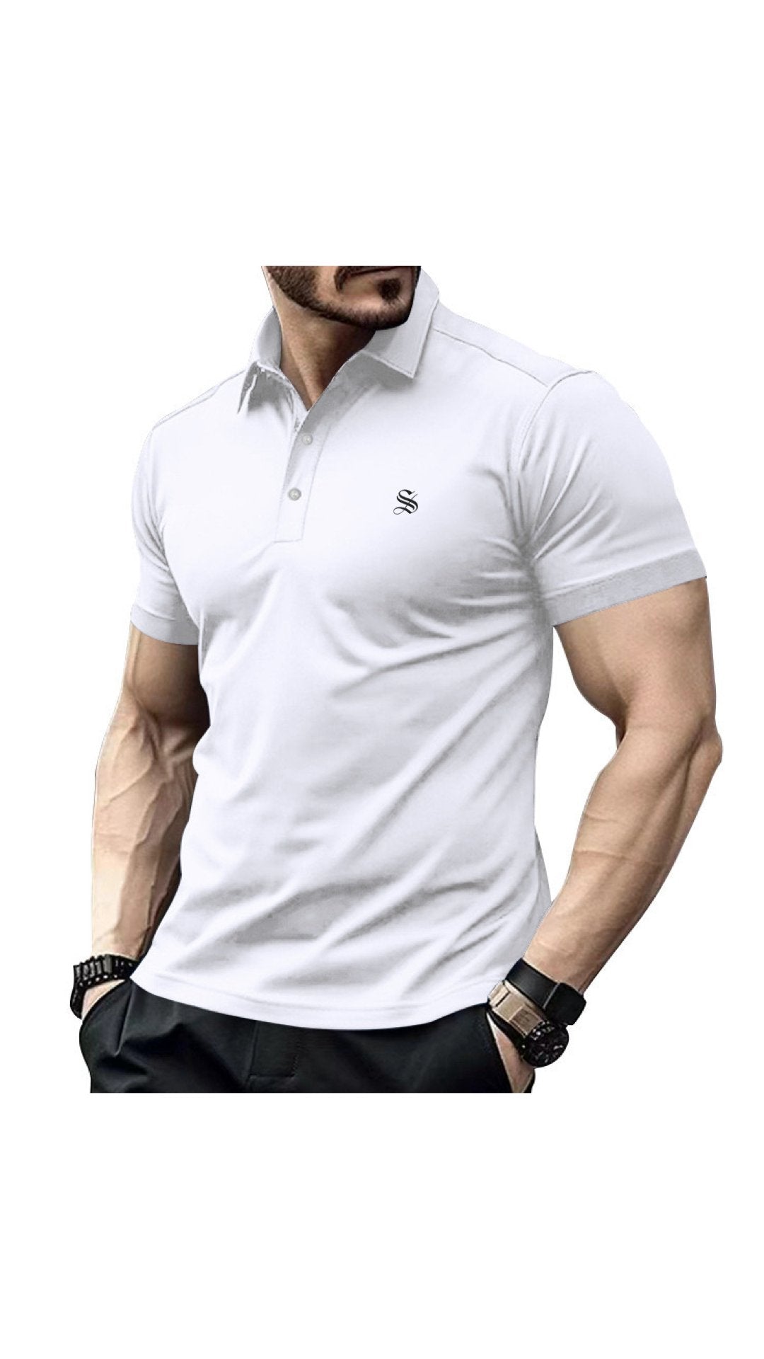 Bridgite - Polo Shirt for Men - Sarman Fashion - Wholesale Clothing Fashion Brand for Men from Canada