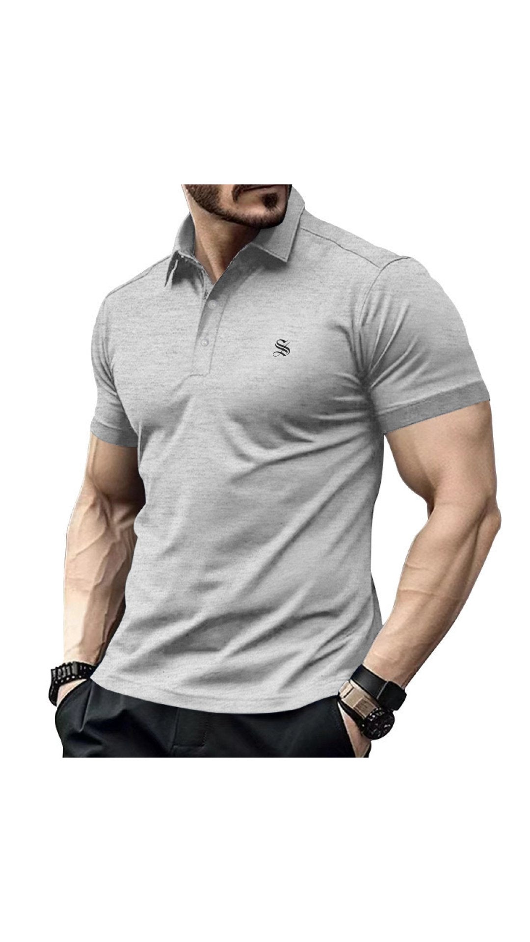 Bridgite - Polo Shirt for Men - Sarman Fashion - Wholesale Clothing Fashion Brand for Men from Canada