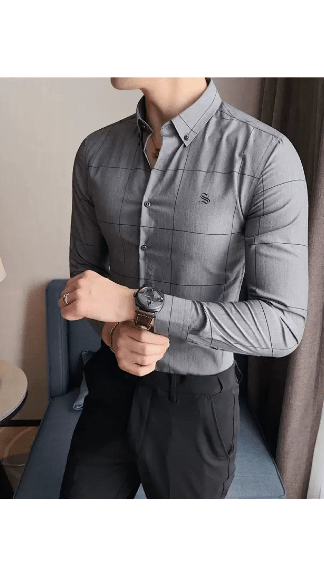 Bulua 2 - Long Sleeves Shirt for Men - Sarman Fashion - Wholesale Clothing Fashion Brand for Men from Canada