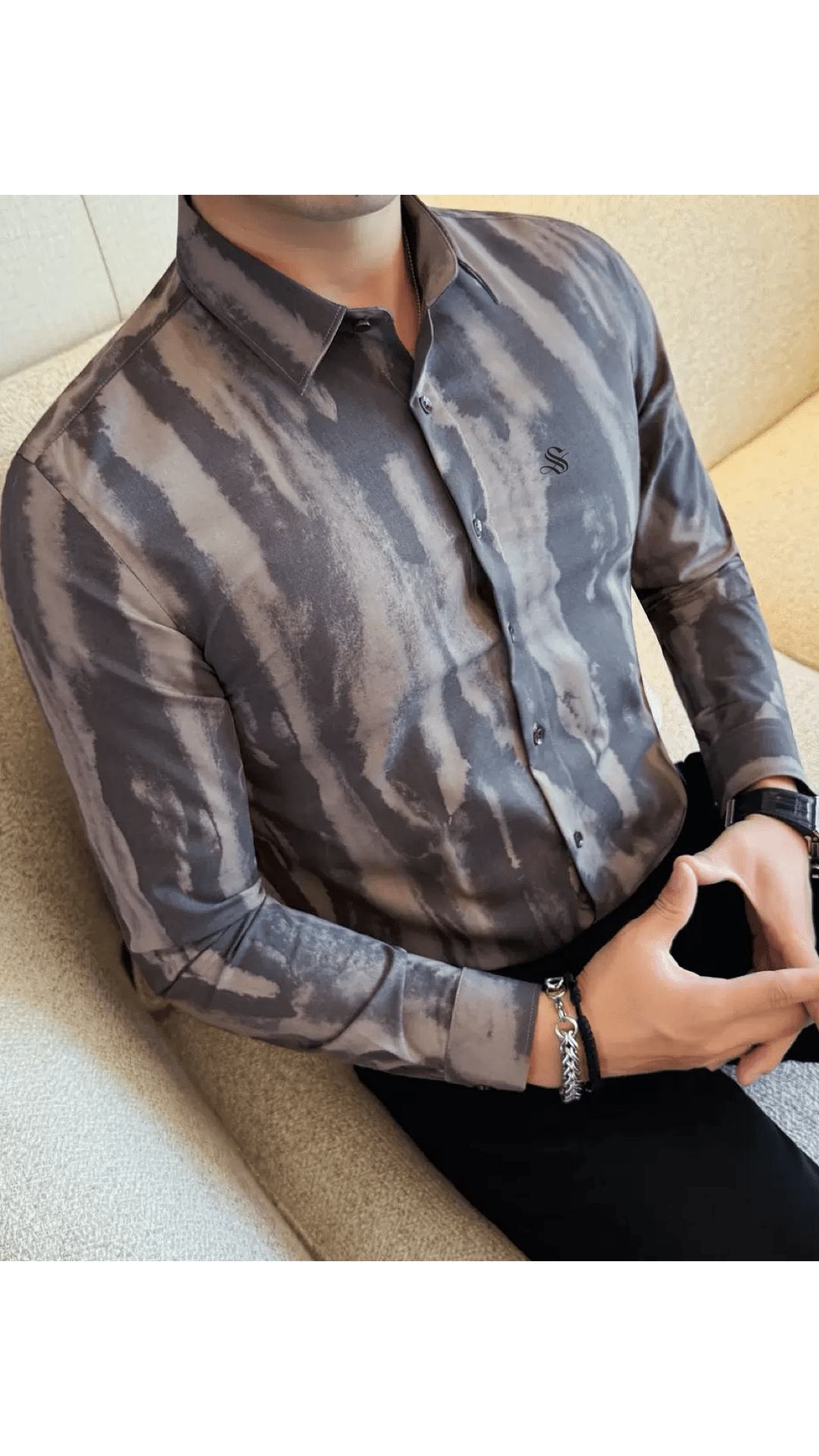 Bulua 3 - Long Sleeves Shirt for Men - Sarman Fashion - Wholesale Clothing Fashion Brand for Men from Canada