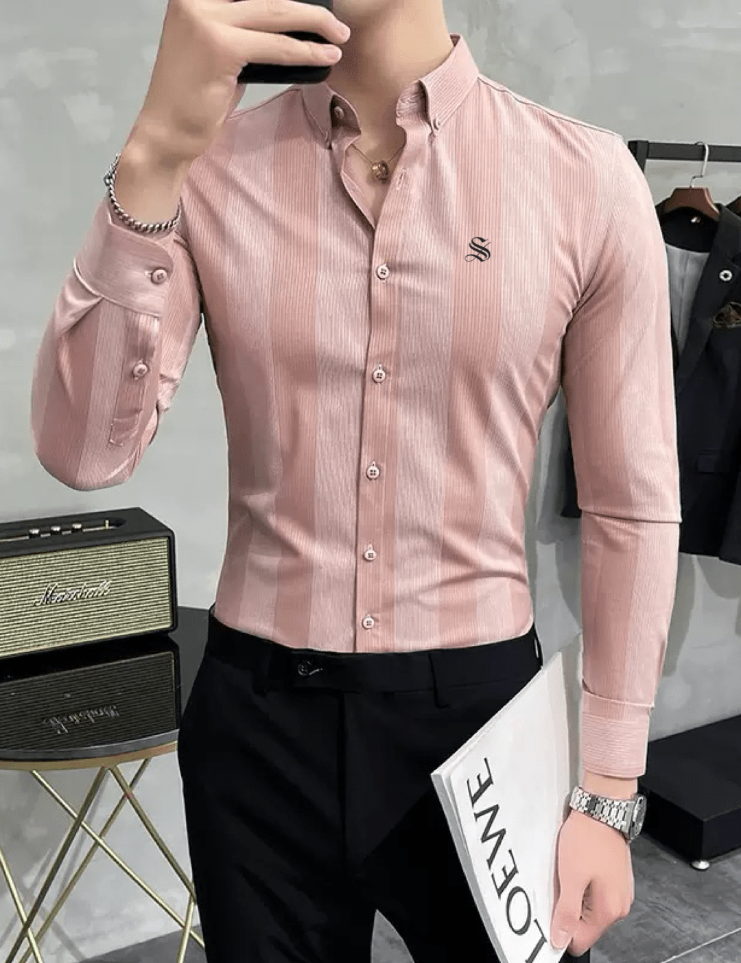 Bulua - Long Sleeves Shirt for Men - Sarman Fashion - Wholesale Clothing Fashion Brand for Men from Canada