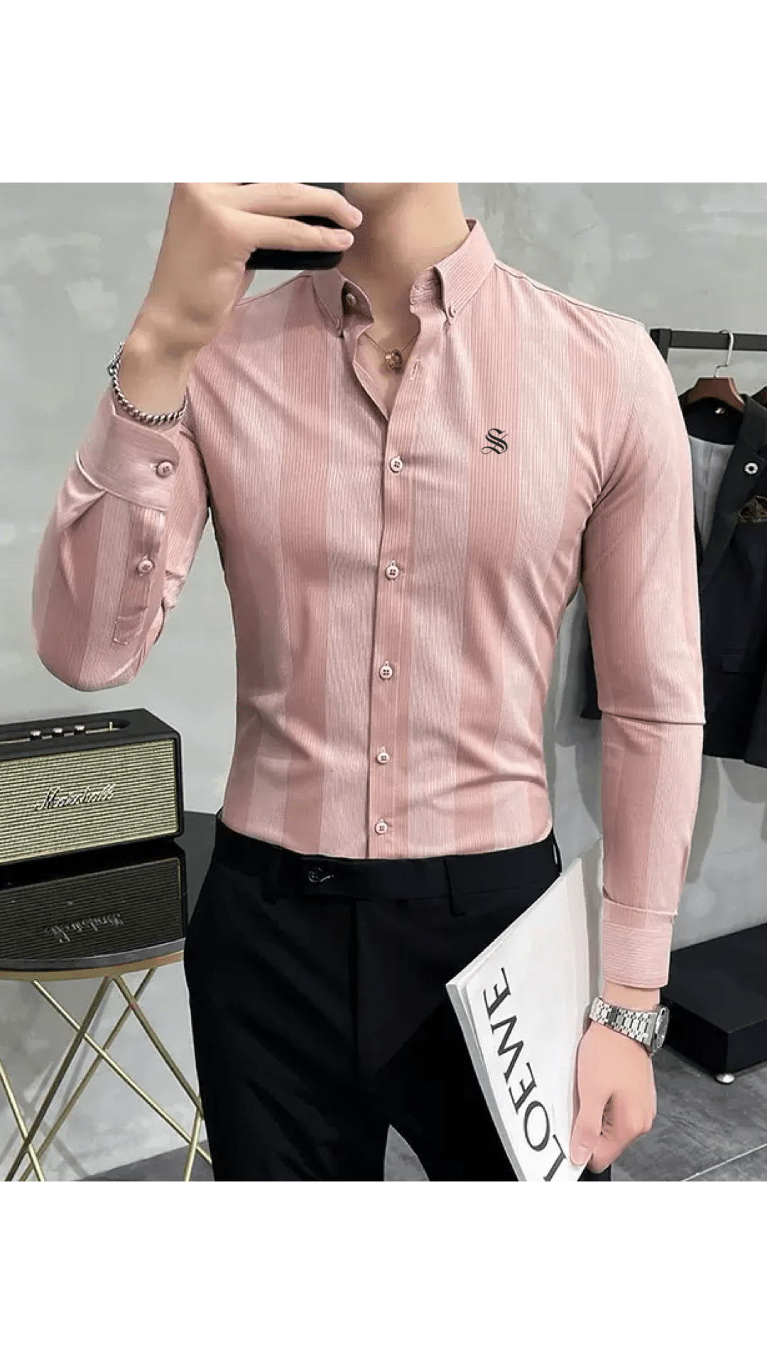 Bulua - Long Sleeves Shirt for Men - Sarman Fashion - Wholesale Clothing Fashion Brand for Men from Canada