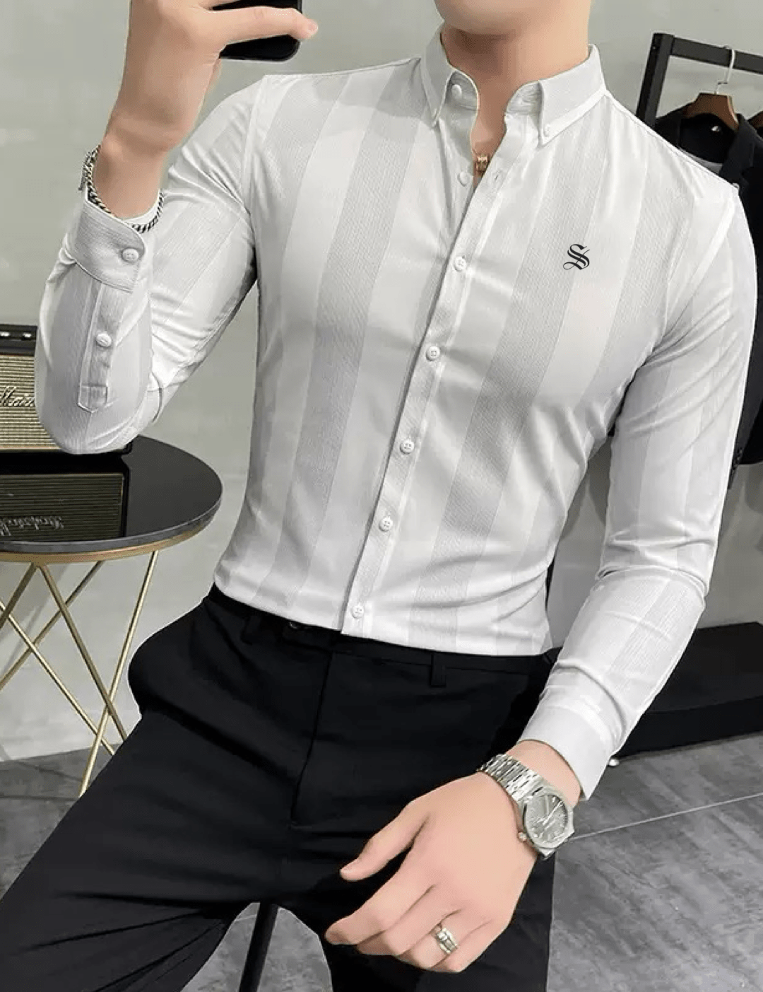 Bulua - Long Sleeves Shirt for Men - Sarman Fashion - Wholesale Clothing Fashion Brand for Men from Canada