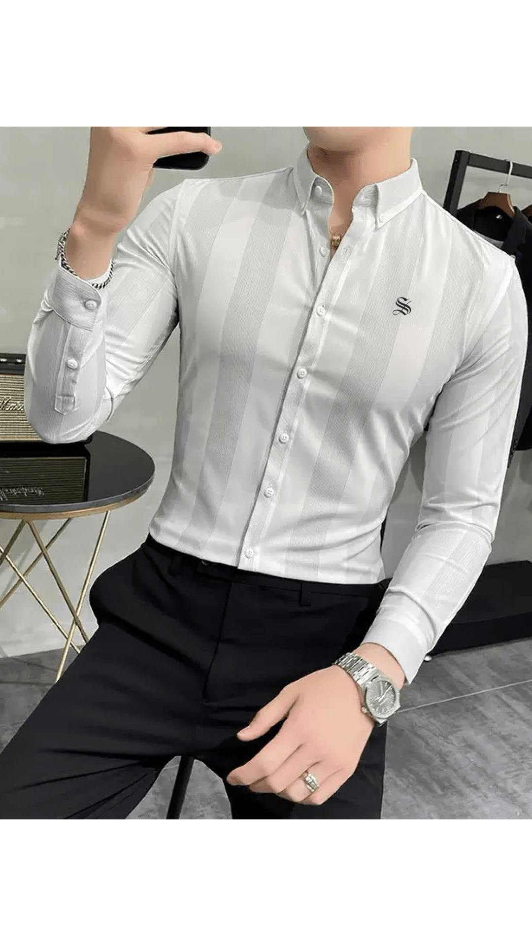 Bulua - Long Sleeves Shirt for Men - Sarman Fashion - Wholesale Clothing Fashion Brand for Men from Canada