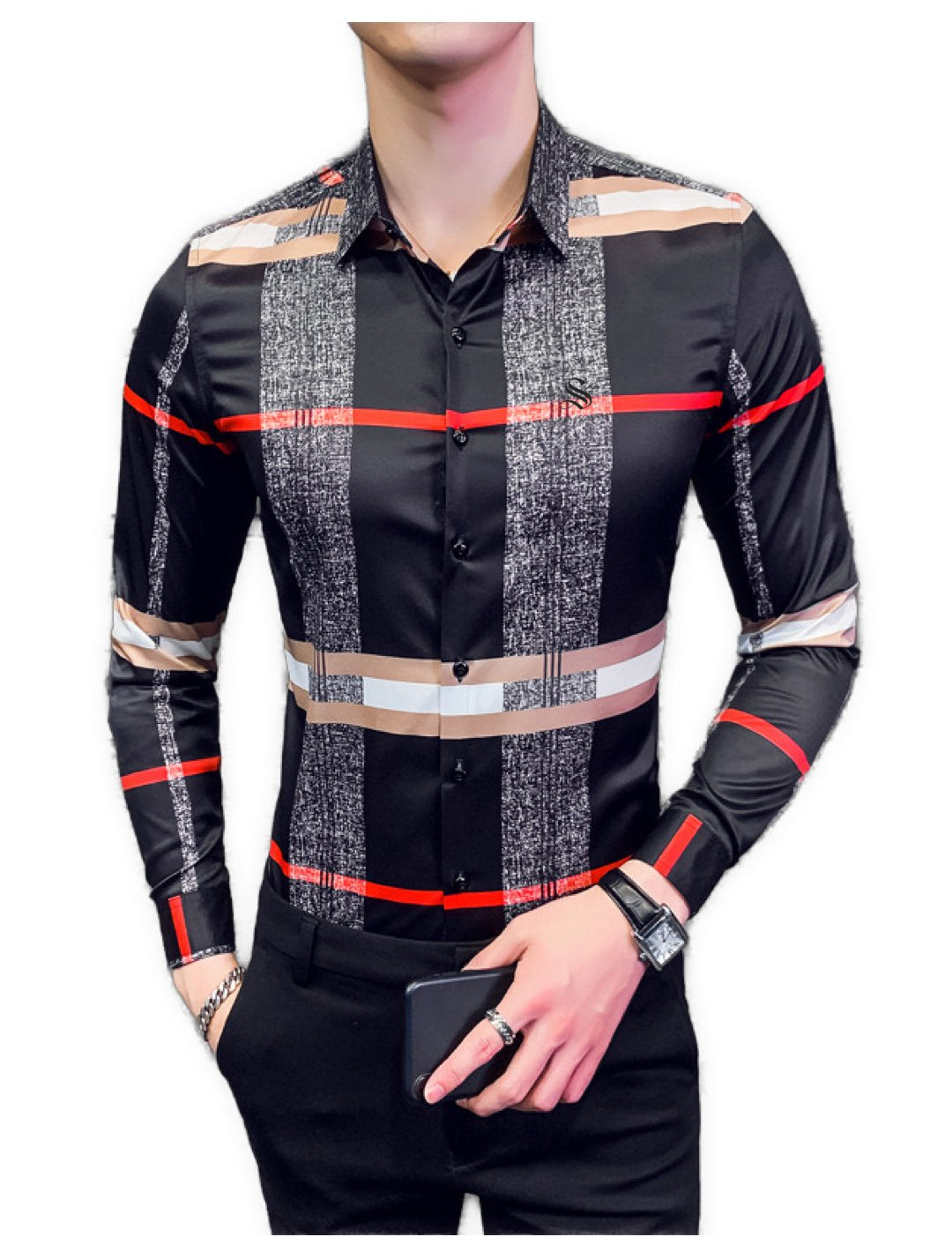 Bury - Long Sleeves Shirt for Men - Sarman Fashion - Wholesale Clothing Fashion Brand for Men from Canada
