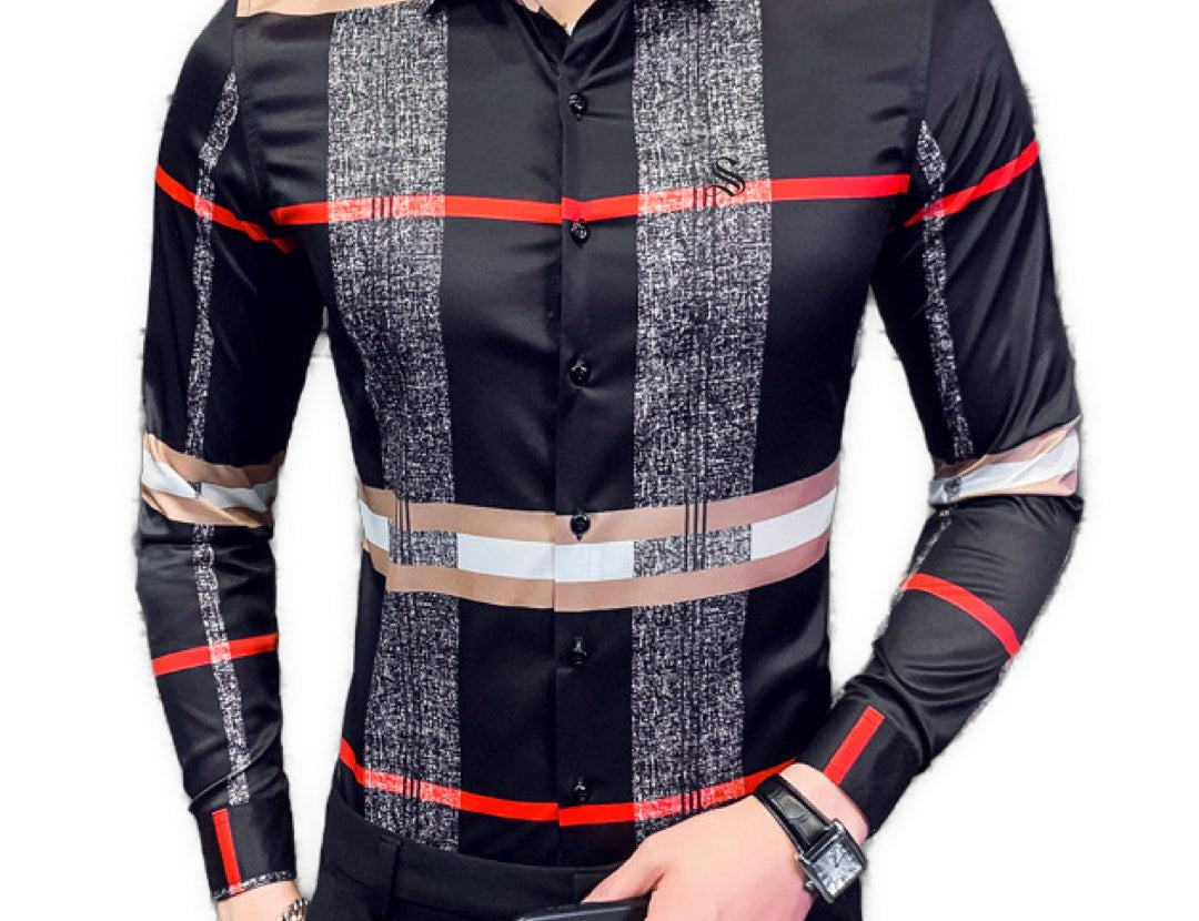 Bury - Long Sleeves Shirt for Men - Sarman Fashion - Wholesale Clothing Fashion Brand for Men from Canada
