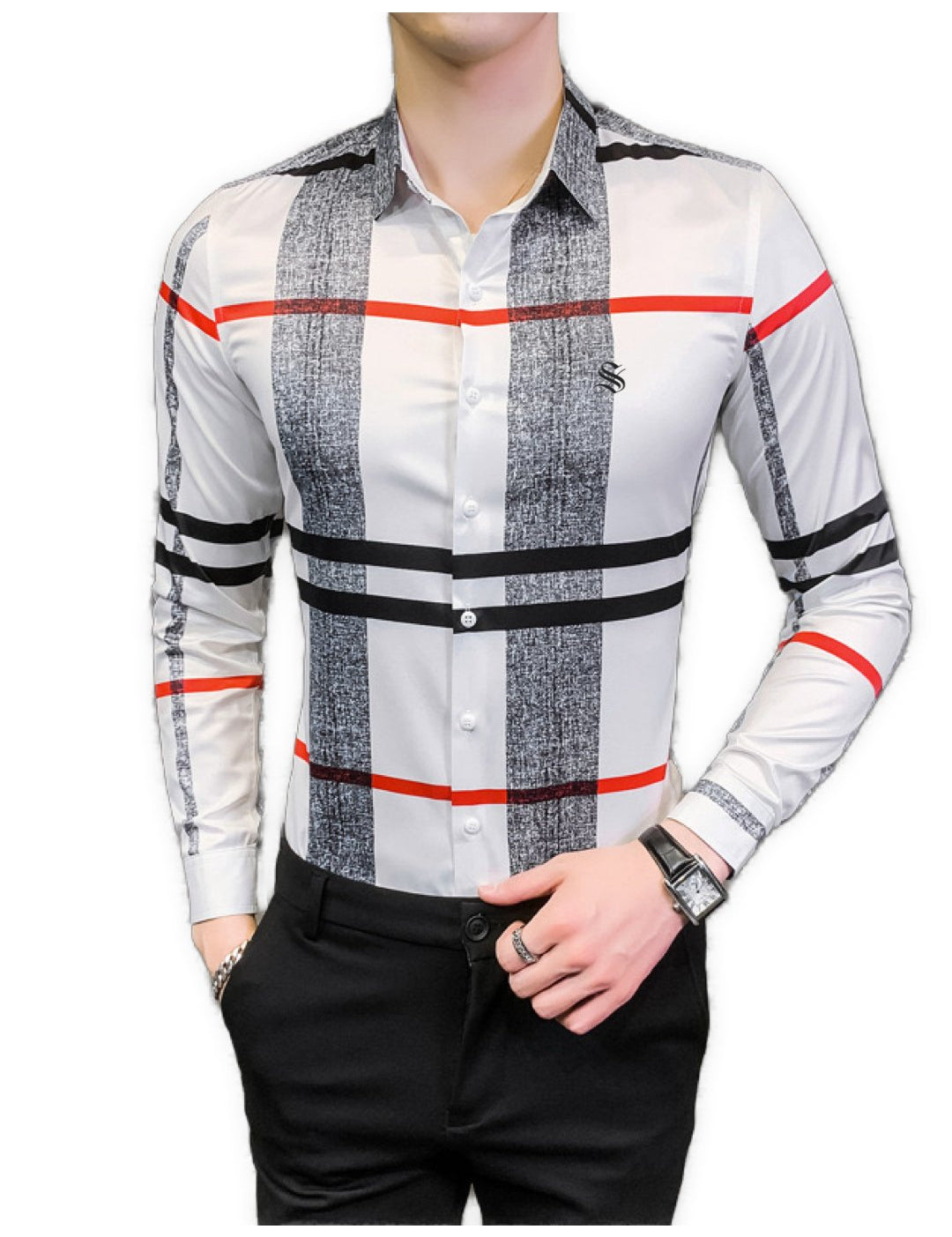 Bury - Long Sleeves Shirt for Men - Sarman Fashion - Wholesale Clothing Fashion Brand for Men from Canada
