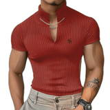 BVKF - High Neck T-shirt for Men - Sarman Fashion - Wholesale Clothing Fashion Brand for Men from Canada