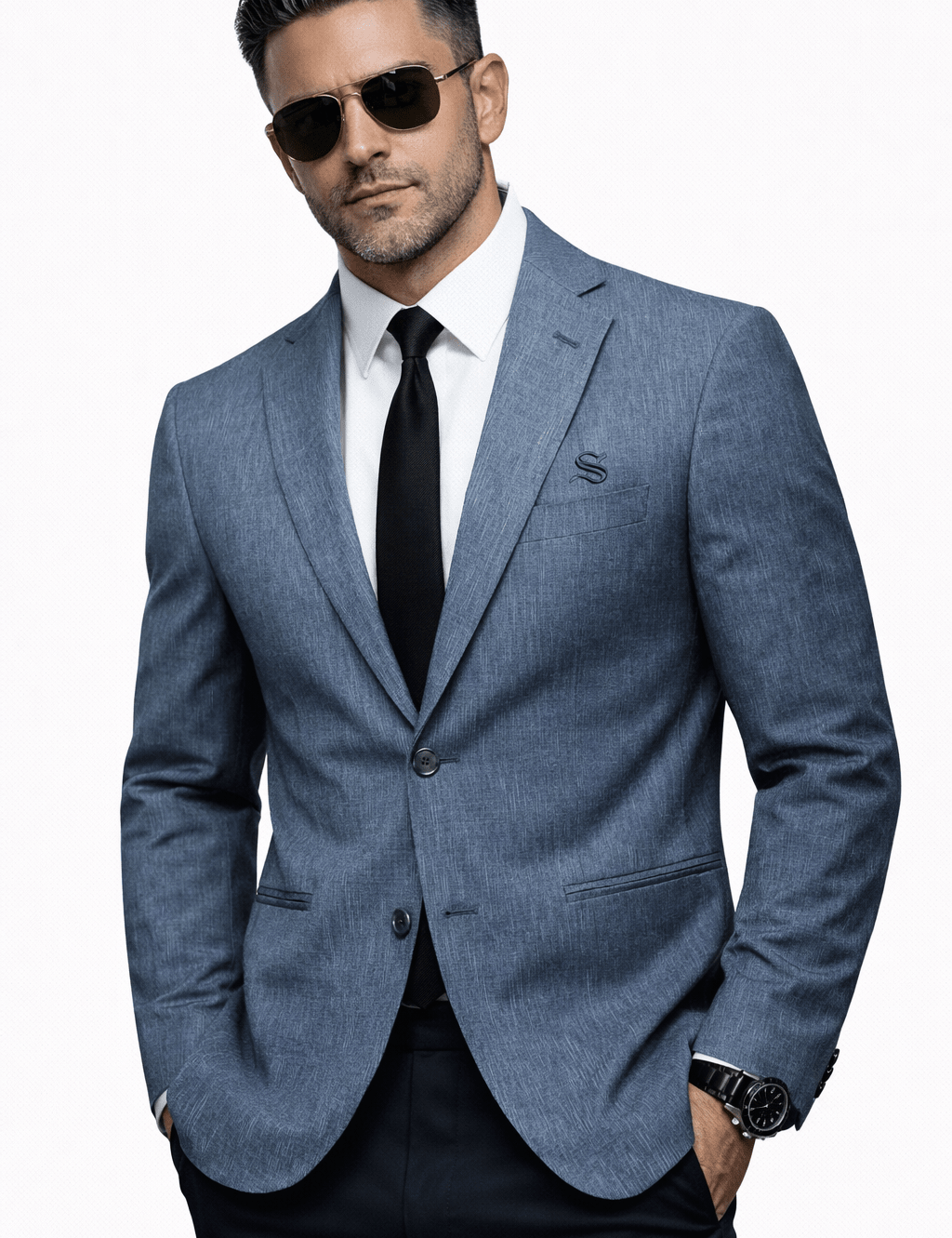 BVU - Track Top for Men - Sarman Fashion - Wholesale Clothing Fashion Brand for Men from Canada