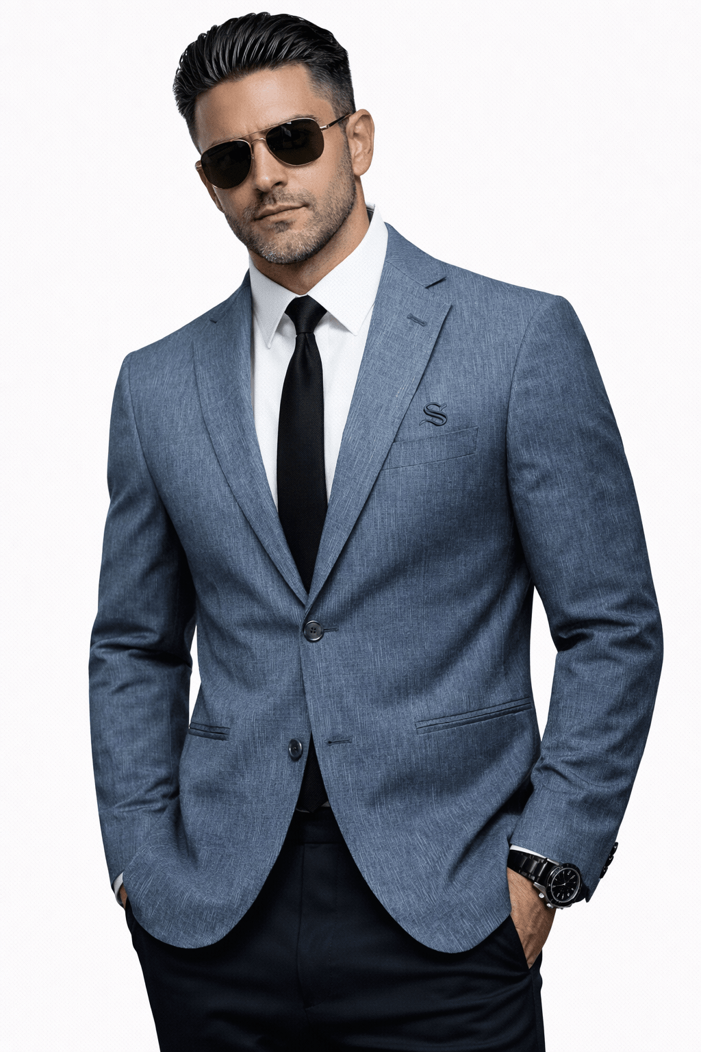 BVU - Track Top for Men - Sarman Fashion - Wholesale Clothing Fashion Brand for Men from Canada