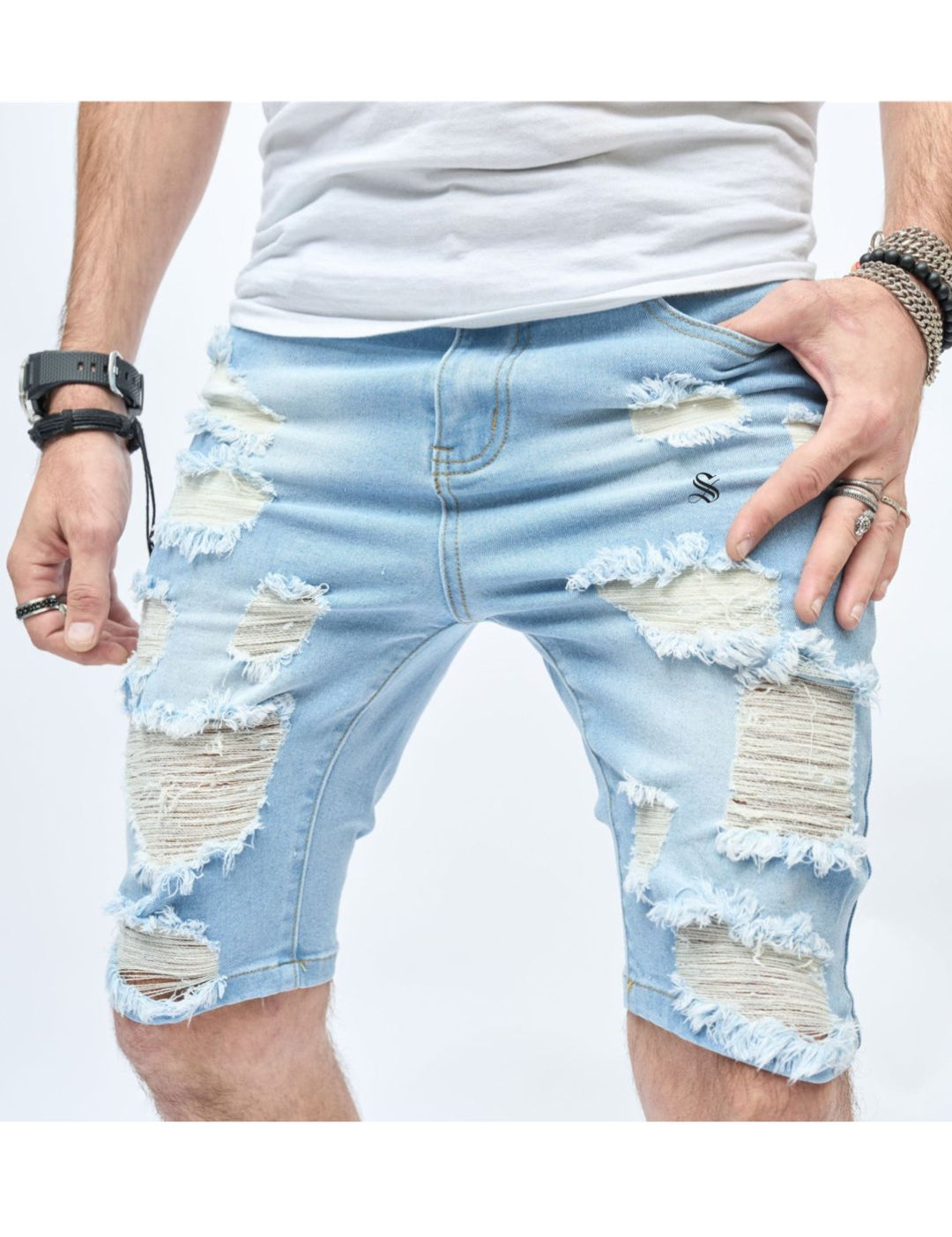 Cayo Coco 2 - Jeans Shorts for Men - Sarman Fashion - Wholesale Clothing Fashion Brand for Men from Canada