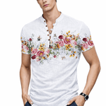 Ceba 3 - V - Neck T-Shirt for Men - Sarman Fashion - Wholesale Clothing Fashion Brand for Men from Canada