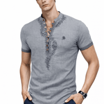 Ceba 5 - V - Neck T-Shirt for Men - Sarman Fashion - Wholesale Clothing Fashion Brand for Men from Canada