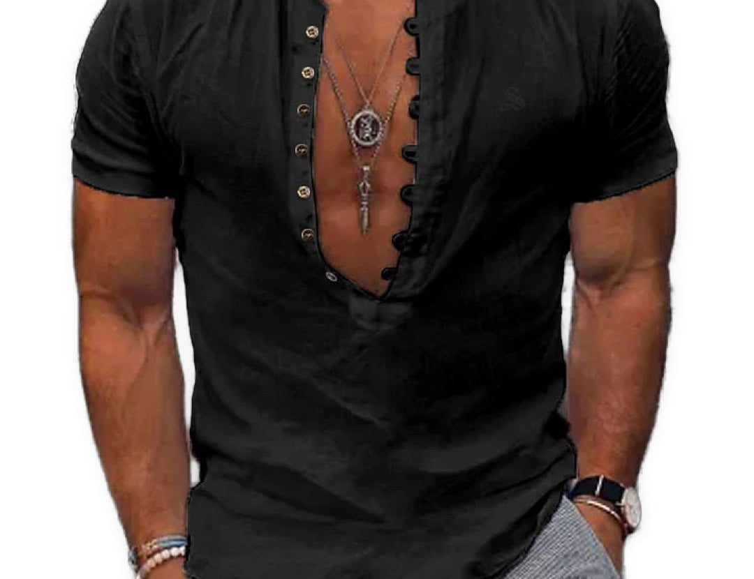 Ceba - V-Neck T-Shirt for Men - Sarman Fashion - Wholesale Clothing Fashion Brand for Men from Canada