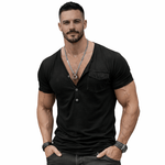 Charman 2 - V - Neck T-Shirt for Men - Sarman Fashion - Wholesale Clothing Fashion Brand for Men from Canada