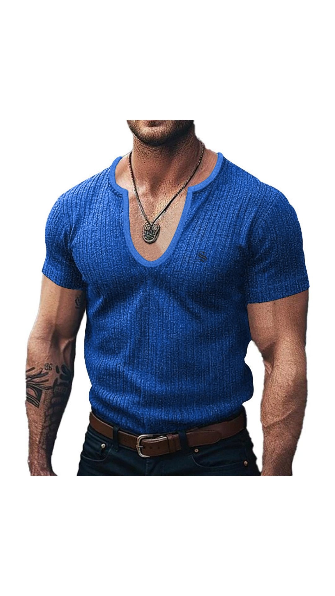 Charman 4 - V-Neck T-Shirt for Men - Sarman Fashion - Wholesale Clothing Fashion Brand for Men from Canada