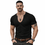 Charman 4 - V - Neck T-Shirt for Men - Sarman Fashion - Wholesale Clothing Fashion Brand for Men from Canada