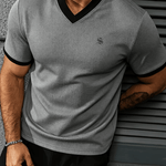 Charman 6 - V-Neck T-Shirt for Men - Sarman Fashion - Wholesale Clothing Fashion Brand for Men from Canada