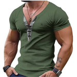 Charman - V-Neck T-Shirt for Men - Sarman Fashion - Wholesale Clothing Fashion Brand for Men from Canada