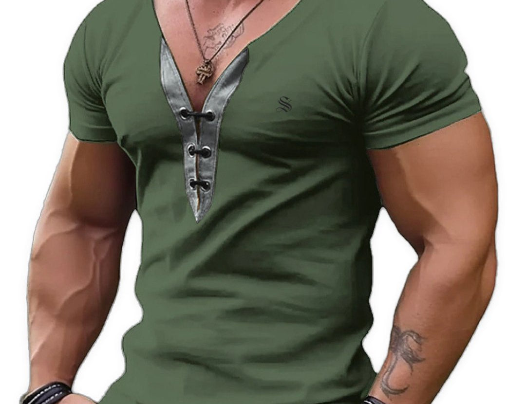 Charman - V-Neck T-Shirt for Men - Sarman Fashion - Wholesale Clothing Fashion Brand for Men from Canada