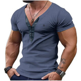 Charman - V-Neck T-Shirt for Men - Sarman Fashion - Wholesale Clothing Fashion Brand for Men from Canada