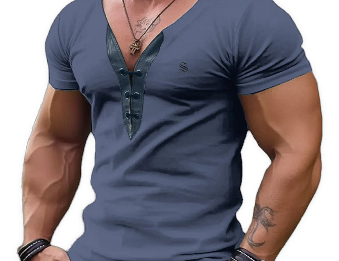 Charman - V-Neck T-Shirt for Men - Sarman Fashion - Wholesale Clothing Fashion Brand for Men from Canada