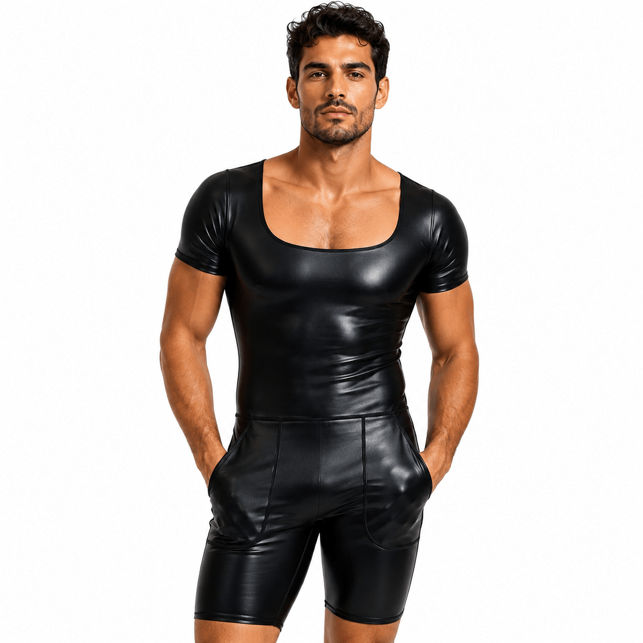 CHora 34 - Jumpsuit Leggings for Men - Sarman Fashion - Wholesale Clothing Fashion Brand for Men from Canada